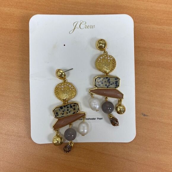 J. Crew Mixed stone charm earrings - Picture 1 of 3